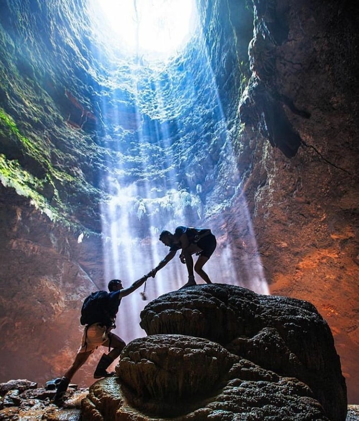 Wisata Goa di Jogja - Goa Jomblang