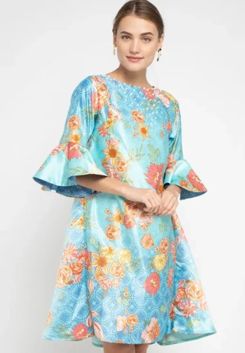 Dress Freesia in Blue – Rianty Batik x Bramanta Wijaya