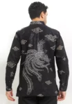 Kemeja Furing Allerga Batik Pria Lengan Panjang Black 1