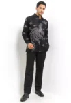 Kemeja Furing Allerga Batik Pria Lengan Panjang Black 1